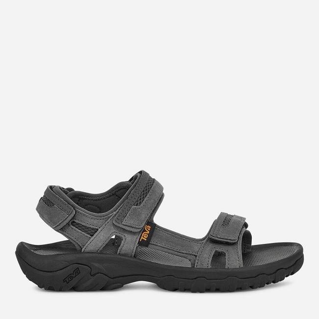 Teva Men's Hudson Walking Sandals 3875-421 Dark Gull Grey Sale UK